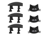 3Pcs Black Cat Paper Holder Set Funny Animal Paper Storage Stand for Bathrooms Kitchen V1294-YM0901-3112250000911