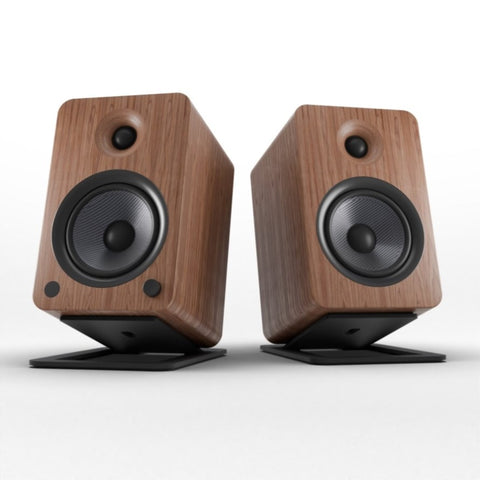 Kanto YU6 200W Powered Bookshelf Speakers with Bluetooth and Phono Preamp - Pair, Walnut with S6 V398-KO-YU6WALNUT-S6