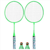 4X Badminton Rackets for Children,Shuttlecocks Racquet Sports Set with 4 Balls for Players Indoor V1192-AZ-W-23183