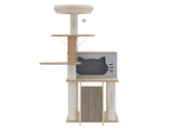 Pawz Cat Tree Tower Scratcher Wood Condo House 120cm PT1270-BG