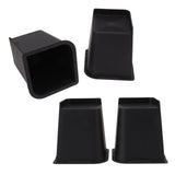 4Pcs Furniture Riser 6in Heavy Duty Slip Proof ABS Bed Rise Lift Block for Chair Sofa V1294-YM0703-3114230002611