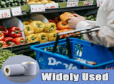1000 stickers on a roll - food labels - self-adhesive blank labels 60 30 mm - white - removable. V1259-DP01-BO-346