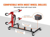 Car Dolly Rack, Storage Rack with 360&deg Rotatable Wheels, Hydraulic Ratchet Trolley Jack Stand V952-LSBYCCFJCF4GTF38XV0