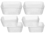 Large Clear Plastic Bowls for Kitchen Tableware - and Practical, 12Pcs V1370-AZ4-16034