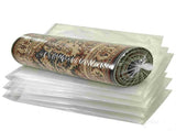 5 Pack Large Rug Storage Bag, 20 x 98 inch Clear Plastic Carpet Bag Fits Rug up to 6'x 9', Protects V1192-AZ-W-17240