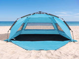 Weisshorn Beach Tent 3-4 Person Pop Up Sun Shade UPF 50 Automatic Outdoor Blue TENT-C-BEA-4-BL