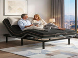 Artiss Double size bed frame with Giselle Bedding Double Mattress, adjustable bed Base Combo for EAB-8183-SHADOW-18-D
