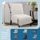Water Resistant Accent Chair Cover Reversible Quilted Covers Without Arms Thick Soft Durable with V1259-DP01-A-4448