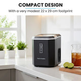 POLYCOOL Portable Ice Maker Machine, Automatic, 12kg/day, Auto Clean, with Scoop and Removable V219-COKICMPY1BKA