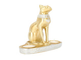 Ancient Egyptian Statue Cat Candle Holder Handwork Creativity Candlestick Egyptian Figurine for V1294-YM0901-3115230130712