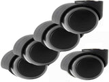 Office Chair Casters Wheels - Set of 5, Universal, Rodless, Silent, Easy Install, Metal, Swivel V1188-ZC-LHJ-216