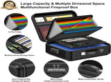 3-Layer Fireproof & Waterproof File Organizer Box with Security Lock - EVA V888-ELOSUNG42916