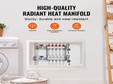 5-Branch Heat Manifold, 1/2" PEX Tubing Manifold, Stainless Steel PEX Manifold for Hydronic V952-DRFSQBXG5HLGXT75CV0