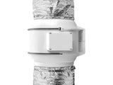 Dryer Vent Hose, 254MM Insulated Flexible Duct 7.62M Long with 2 Duct Clamps, Heavy-Duty Three Layer V952-NTJYGD25FT10QYOJ1V0
