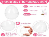 Tutuviw 20Pcs Small Translucent Fillable Easter Egg,Plastic Clear Easter Eggs, 3.5 Inch Empty Eggs V1189-WXFWAL-20260319-00358