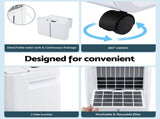 Devanti 16L Dehumidifier Portable Air Dryer Moisture Absorber 5.5L Water Tank Home DH-B-16L-WH