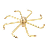8 Holes Fountain Nozzles Brass Windmill Rotating Fountain Water Spray Head for Rockery Fish Pond V1294-YM0521-3111230049512
