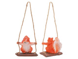 Hanging Squirrel Statues Garden Decor Cute Swing Squirrel Sculpture Outdoor Patio Ornament Animal V1294-YM0703-3111230084311