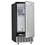 VEVOR Undercounter Built-in Ice Maker, 80 Lbs/Day Under Counter Ice Maker Machine with Reversible V952-SNQRSZBJ80LBQY0EFV3