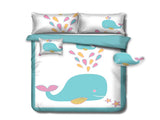 Ramesses Baby Blue Whale Kids Advventure 5 Pcs Comforter Set Double V442-KIT-COMFORTER-WHALE-BABYBLUE-DS