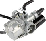 Carburetor for 50cc 2-Stroke Motorcycle Engine, Electric Choke Carb with 17mm Intake and 28mm Air V1189-LC-QP-00592