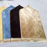 Thick Soft Velvet Muslim Rug, Portable Muslim Prayer Rug, Turkish Prayer Carpet,Carpet for Men and V1192-AZ-W-15268