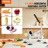 VEVOR Commercial Slicer, 1/4 inch Fruit Slicer, Stainless Steel and Aluminum Alloy V952-FQQPJWS14INCM6M4PV0
