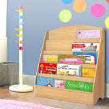 Keezi 5 Tiers Kids Bookshelf Magazine Shelf Organiser Bookcase Display Rack FURNI-E-BOOK-UBER-WD