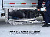 Underbody Truck Box, 30"14"16" Pickup Storage Box, Heavy Duty Aluminum Diamond Plate Tool Box with V952-CDK301416INCH2LT5V0