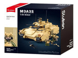Sluban B1363 Model Kit 135 M3A3 Bradley Armored Infantry Vehicle IFV AFV Modern US Army Buildi SLB1363