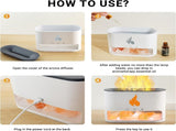 Cool Mist Humidifier, Fire Diffuser, 7 Colors V178-35197