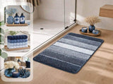 Bathroom Rugs,Ultra Soft Absorbent Bath Mat,Beige Non-Slip TPR Backing Stays in Place, Machine V1107-113-76917-NBL4