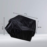 Waterproof Riding Lawn Mower Cover UV Protection for Garden Tractor, XL, 183 x 137 x 117cm V1237-ZY-528-207