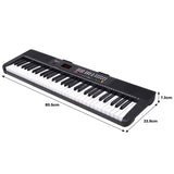 Karrera 61-Key Electronic Piano Keyboard with LED and Folding Stand in Black CHJ-SD1 EKB-CHJ-SD1-BK