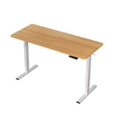 Artiss Standing Desk Height Adjustable 140cm Ergonomic Office Desk Oak HASD-ET156E-WHWD