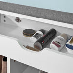 Padded Shoe Bench Lift Up Storage V178-65786