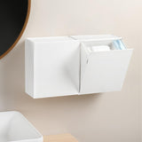 Wall Mounted Storage Flip Lid Design Space Saving Large Capacity Wall Mounted Storage Organizer V1369-AZ3-W-04663