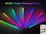 2 Pcs RGB LED Gaming Light Bar - Dual Color Temperature & Adjustable RGB Effects, USB-Powered V888-ELOSUNG17332