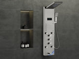 Shower Panel System, 6 Shower Modes, LED & Screen Hydroelectricity Shower Panel Tower, Rainfall, V952-FTYS6CS2MSDPTMPHLV9
