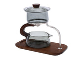 Teapot Set Water Separation Infuser Fairness Cup Tea Brewing Kit High Borosilicate Glass Solid Wood V1294-YM0901-3118260015611