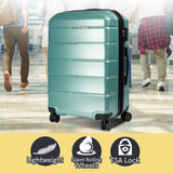 Olympus Artemis 24in Hard Shell Suitcase ABSPC - Electric Teal LUG-03Q-24-OL