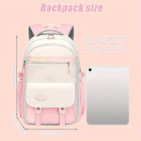 Lightweight Youthful Spine-Protecting Backpack Oxford Fabric Water-Resistant Large Capacity, V1232-SJB-SB-002