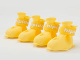3 Piece Dog Rain Gear Set -M size Pet Rainy Day Kit with Grey Dog Raincoat, yellow V888-ELOSUNG53256