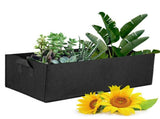 2pcs Fabric Raised Garden Bed with Handle Breathable 100 X 60 X 20cm Rectangle Plant Grow Bag for V1294-YM0901-201201YF5737