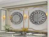 Silver Sunburst Round Wall Mirror V767-JJ-XM768-V1