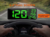 6.2" GPS Speedometer HUD Display with Overspeed & Fatigue Alerts Universal Plug-and-Play Digital V1366-AZ2-W-26313