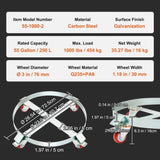 2PCS 250 L Heavy Duty Drum Dolly, 454 kg Load Capacity, Barrel Dolly Cart Drum Caddy, Non Tipping V952-DZTCJ55100042N9RAV0