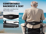 2 in 1 Rollator Walker & Transport Chair for Seniors, Folding Rolling Walker Wheelchair Combo & V952-EHYZXQCKJLQ8L86XDV0
