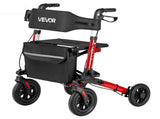 Rollator Walker with Seat for Seniors, Ultra Compact 3-Fold Rolling Walker, Lightweight Aluminum V952-XSZXQHSLHJQ1YKA5J001V0