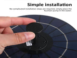 Solar Fountain Disc Pump Bird Bath Solar Water Fountain V1263-JX-5577